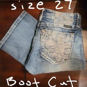 Size 27, boot cut Miss Me Jeans